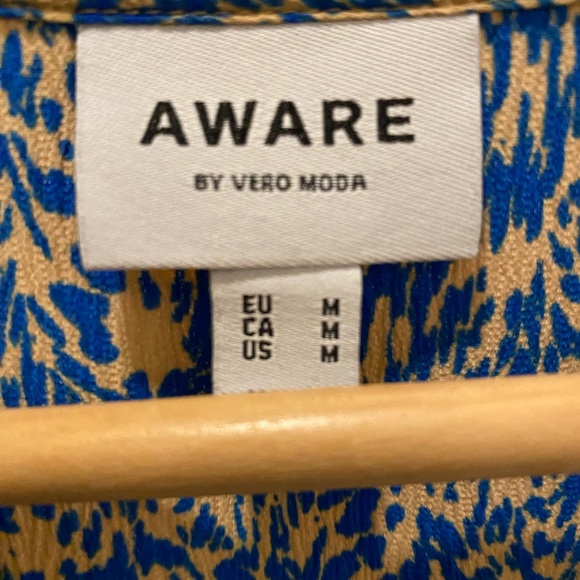 Aware dress blue with cream - Picture 4 of 4